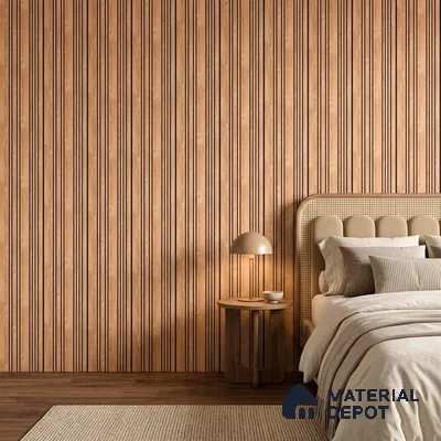 Wooden Look PN 05557 9.5 ft x 12 inch Charcoal Panel - 6 mm | Suitable for Feature Wall, TV Unit & Living Room | Width is Subjected to 5% Variation