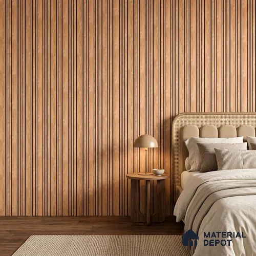 Wooden Look PN 05557 9.5 ft x 12 inch Charcoal Panel - 6 mm | Suitable for Feature Wall, TV Unit & Living Room | Width is Subjected to 5% Variation