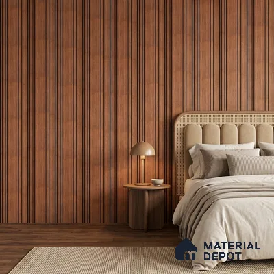 Wooden Look PN 05558 9.5 ft x 12 inch Charcoal Panel - 6 mm | Suitable for Feature Wall, TV Unit & Living Room | Width is Subjected to 5% Variation