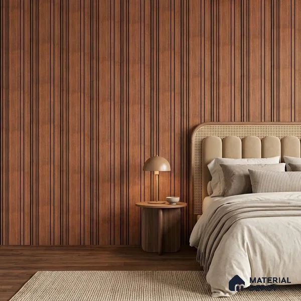 Wooden Look PN 05558 9.5 ft x 12 inch Charcoal Panel - 6 mm | Suitable for Feature Wall, TV Unit & Living Room | Width is Subjected to 5% Variation
