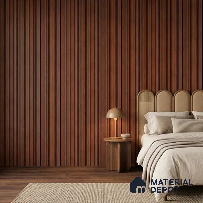 Wooden Look PN 05559 9.5 ft x 12 inch Charcoal Panel - 6 mm | Suitable for Feature Wall, TV Unit & Living Room | Width is Subjected to 5% Variation