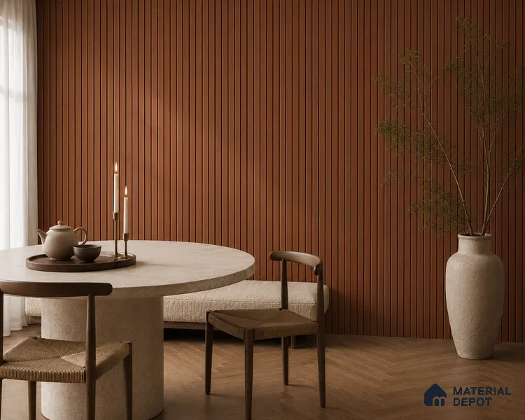 Wooden Look PN 05561 9.5 ft x 12 inch Charcoal Panel - 6 mm | Suitable for Feature Wall, TV Unit & Living Room | Width is Subjected to 5% Variation