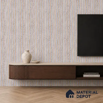 Light Grey Luxury Look PN 06082 9.5 ft x 4.6 inch Charcoal Panel - 8 mm | Suitable for Feature Wall, TV Unit & Living Room | Width is Subjected to 5% Variation