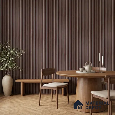 Wooden Look PN 06800 8 ft x 4.9 inch Charcoal Panel - 12 mm | Suitable for Living Room, Bedroom & TV Cabinet | Width is Subjected to 5% Variation