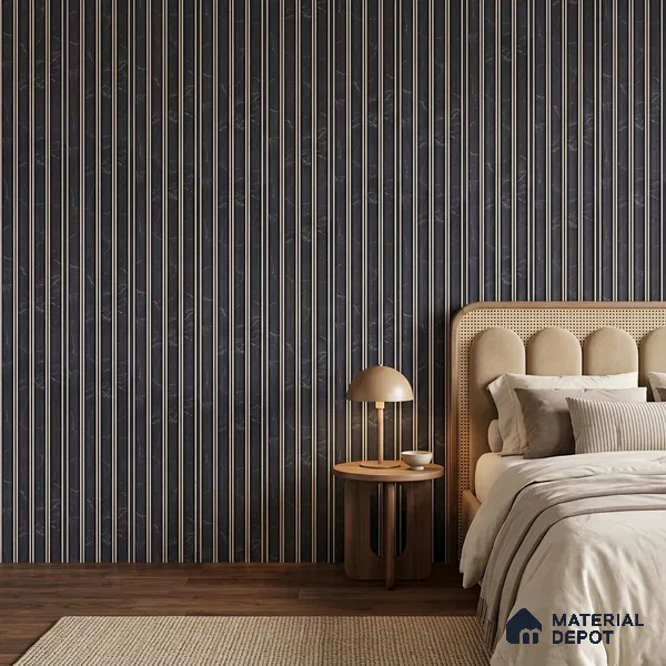 Graphite Black Marble Look PN 06801 8 ft x 4.9 inch Charcoal Panel - 12 mm | Suitable for Living Room, Bedroom & TV Cabinet | Width is Subjected to 5% Variation
