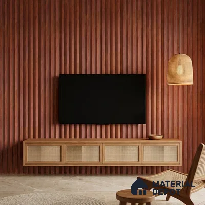 Wooden Look PN 06815 9.2 ft x 4.8 inch Charcoal Panel - 12 mm | Suitable for Living Room, Bedroom & TV Cabinet | Width is Subjected to 5% Variation