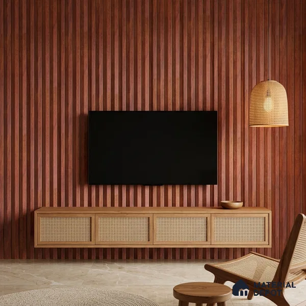 Wooden Look PN 06815 9.2 ft x 4.8 inch Charcoal Panel - 12 mm | Suitable for Living Room, Bedroom & TV Cabinet | Width is Subjected to 5% Variation