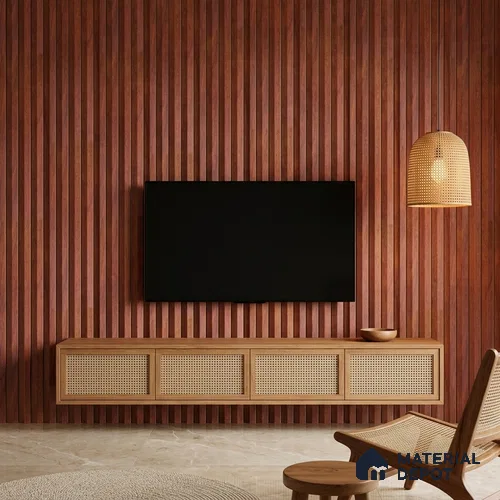 Wooden Look PN 06815 9.2 ft x 4.8 inch Charcoal Panel - 12 mm | Suitable for Living Room, Bedroom & TV Cabinet | Width is Subjected to 5% Variation