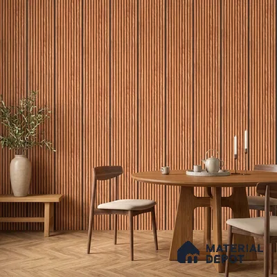 Wooden Look PN 06826 9.2 ft x 6 inch Charcoal Panel - 10 mm | Suitable for Living Room, Bedroom & TV Cabinet | Width is Subjected to 5% Variation