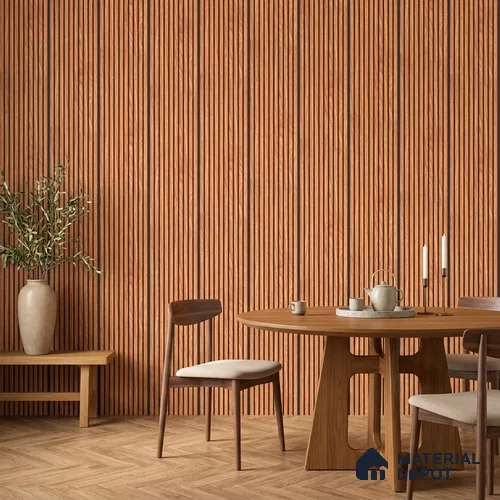 Wooden Look PN 06826 9.2 ft x 6 inch Charcoal Panel - 10 mm | Suitable for Living Room, Bedroom & TV Cabinet | Width is Subjected to 5% Variation