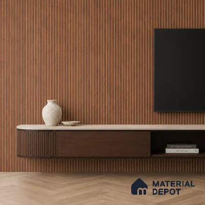 Wooden Look PN 06831 9.2 ft x 4.9 inch Charcoal Panel - 12 mm | Suitable for Living Room, Bedroom & TV Cabinet | Width is Subjected to 5% Variation