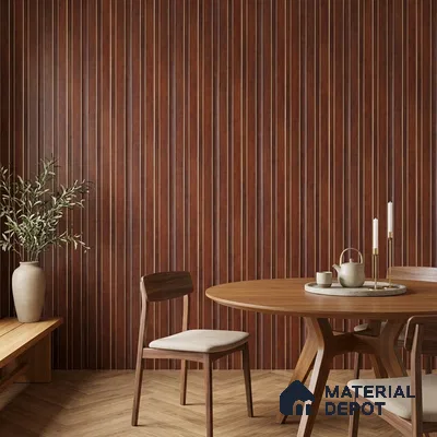 Wooden Look PN 06831 9.2 ft x 4.9 inch Charcoal Panel - 12 mm | Suitable for Living Room, Bedroom & TV Cabinet | Width is Subjected to 5% Variation
