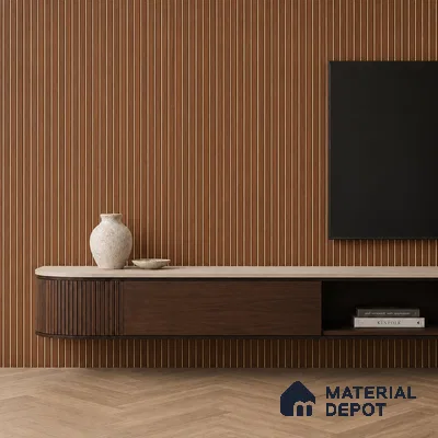 Wooden Look PN 06832 9.2 ft x 4.9 inch Charcoal Panel - 12 mm | Suitable for Living Room, Bedroom & TV Cabinet | Width is Subjected to 5% Variation