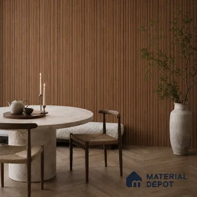Wooden Look PN 06832 9.2 ft x 4.9 inch Charcoal Panel - 12 mm | Suitable for Living Room, Bedroom & TV Cabinet | Width is Subjected to 5% Variation