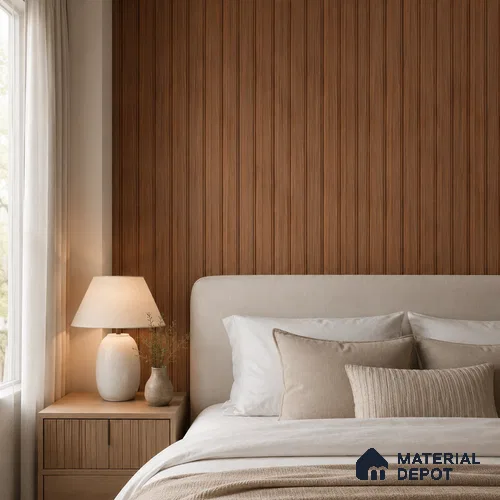 Wooden Look PN 06838 9.2 ft x 4.9 inch Charcoal Panel - 12 mm | Suitable for Living Room, Bedroom & TV Cabinet | Width is Subjected to 5% Variation
