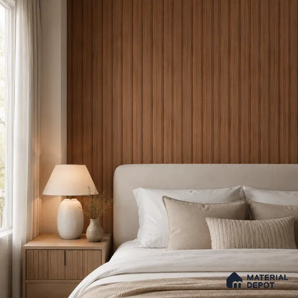 Wooden Look PN 06838 9.2 ft x 4.9 inch Charcoal Panel - 12 mm | Suitable for Living Room, Bedroom & TV Cabinet | Width is Subjected to 5% Variation