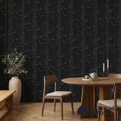 Charcoal Black Marble Look PN 06853 9.2 ft x 4.9 inch Charcoal Panel - 12 mm | Suitable for Living Room, Bedroom & TV Cabinet | Width is Subjected to 5% Variation