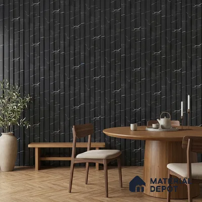 Wenge Brown Marble Look PN 06855 9.2 ft x 7.8 inch Charcoal Panel - 16 mm | Suitable for Living Room, Bedroom & TV Cabinet | Width is Subjected to 5% Variation