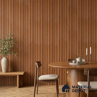 Wooden Look PN 06868 9.2 ft x 6.1 inch Charcoal Panel - 16 mm | Suitable for Living Room, Bedroom & TV Cabinet | Width is Subjected to 5% Variation