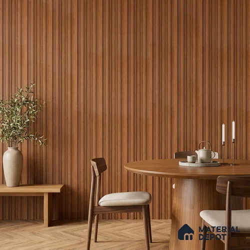 Wooden Look PN 06868 9.2 ft x 6.1 inch Charcoal Panel - 16 mm | Suitable for Living Room, Bedroom & TV Cabinet | Width is Subjected to 5% Variation