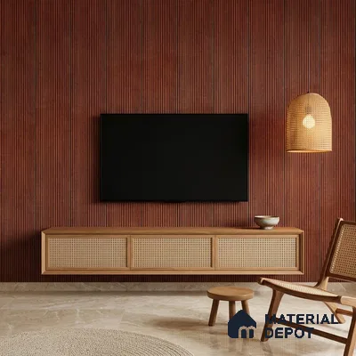 Wooden Look PN 06925 8 ft x 6 inch Charcoal Panel - 6 mm | Suitable for Living Room, Bedroom & TV Cabinet | Width is Subjected to 5% Variation