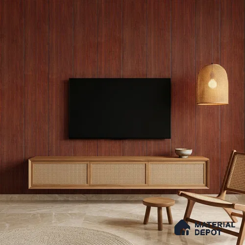 Wooden Look PN 06925 8 ft x 6 inch Charcoal Panel - 6 mm | Suitable for Living Room, Bedroom & TV Cabinet | Width is Subjected to 5% Variation