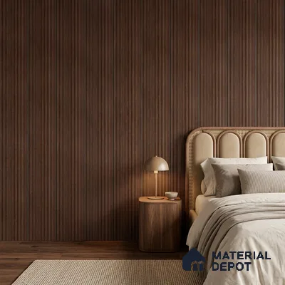 Wooden Look PN 06929 8 ft x 6 inch Charcoal Panel - 6 mm | Suitable for Living Room, Bedroom & TV Cabinet | Width is Subjected to 5% Variation