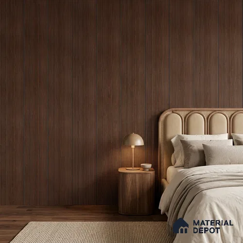 Wooden Look PN 06929 8 ft x 6 inch Charcoal Panel - 6 mm | Suitable for Living Room, Bedroom & TV Cabinet | Width is Subjected to 5% Variation
