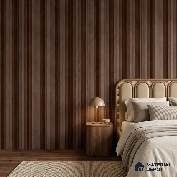 Wooden Look PN 06929 8 ft x 6 inch Charcoal Panel - 6 mm | Suitable for Living Room, Bedroom & TV Cabinet | Width is Subjected to 5% Variation