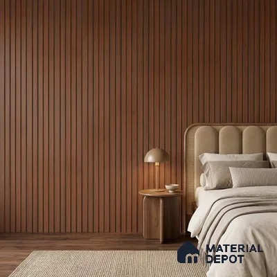 Wooden Look PN 06947 8 ft x 6 inch Charcoal Panel - 6 mm | Suitable for Living Room, Bedroom & TV Cabinet | Width is Subjected to 5% Variation