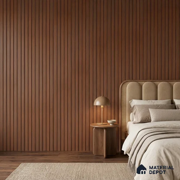 Wooden Look PN 06947 8 ft x 6 inch Charcoal Panel - 6 mm | Suitable for Living Room, Bedroom & TV Cabinet | Width is Subjected to 5% Variation