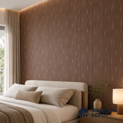 Wooden Look PN 07016 9.5 ft x 12 inch Charcoal Panel - 6 mm | Suitable for Feature Wall, TV Unit & Living Room | Width is Subjected to 5% Variation
