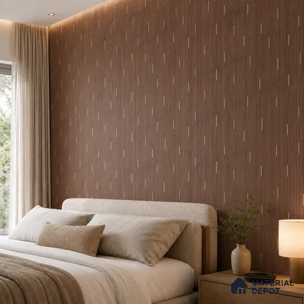 Wooden Look PN 07016 9.5 ft x 12 inch Charcoal Panel - 6 mm | Suitable for Feature Wall, TV Unit & Living Room | Width is Subjected to 5% Variation