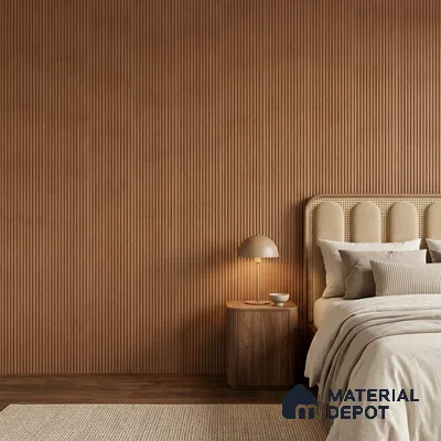 Wooden Look PN 07021 9.5 ft x 12 inch Charcoal Panel - 10 mm | Suitable for Feature Wall, TV Unit & Living Room | Width is Subjected to 5% Variation