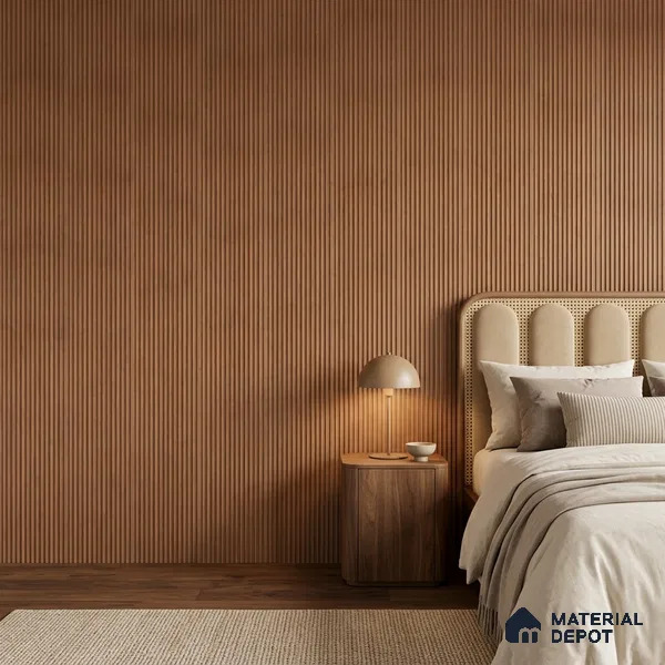 Wooden Look PN 07021 9.5 ft x 12 inch Charcoal Panel - 10 mm | Suitable for Feature Wall, TV Unit & Living Room | Width is Subjected to 5% Variation