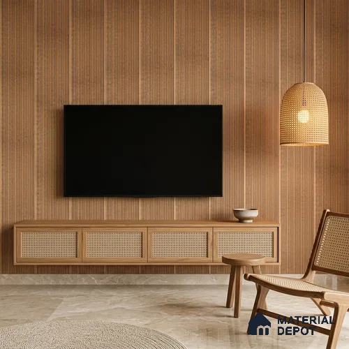 Oak Brown Metallic Look PN 07032 9.5 ft x 7.8 inch Charcoal Panel - 6 mm | Suitable for Feature Wall, TV Unit & Living Room | Width is Subjected to 5% Variation