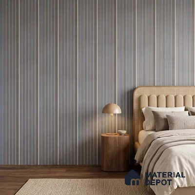 Mid Grey Patterned Look PN 07045 9.5 ft x 7.8 inch Charcoal Panel - 6 mm | Suitable for Feature Wall, TV Unit & Living Room | Width is Subjected to 5% Variation