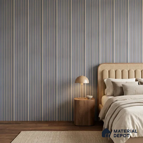 Mid Grey Patterned Look PN 07045 9.5 ft x 7.8 inch Charcoal Panel - 6 mm | Suitable for Feature Wall, TV Unit & Living Room | Width is Subjected to 5% Variation