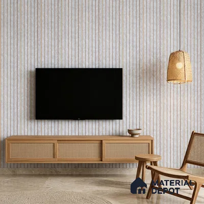 Dove Grey Patterned Look PN 07047 9.5 ft x 7.8 inch Charcoal Panel - 6 mm | Suitable for Feature Wall, TV Unit & Living Room | Width is Subjected to 5% Variation
