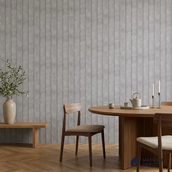 Cloud Grey Marble Look PN 07065 9.5 ft x 9.8 inch Charcoal Panel - 10 mm | Suitable for Feature Wall, TV Unit & Living Room | Width is Subjected to 5% Variation