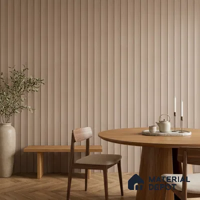 Cappuccino Beige Plain Colour Look PN 07067 9.5 ft x 9.8 inch Charcoal Panel - 10 mm | Suitable for Feature Wall, TV Unit & Living Room | Width is Subjected to 5% Variation