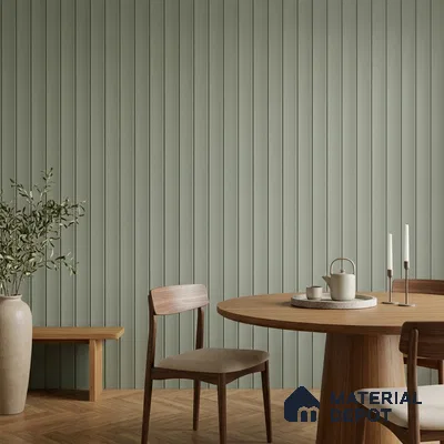 Smoke Grey Plain Colour Look PN 07068 9.5 ft x 9.8 inch Charcoal Panel - 10 mm | Suitable for Feature Wall, TV Unit & Living Room | Width is Subjected to 5% Variation