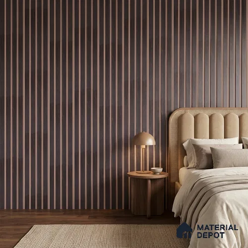 Wooden Look PN 07123 9.5 ft x 6 inch Charcoal Panel - 6 mm | Suitable for Feature Wall, TV Unit & Living Room | Width is Subjected to 5% Variation
