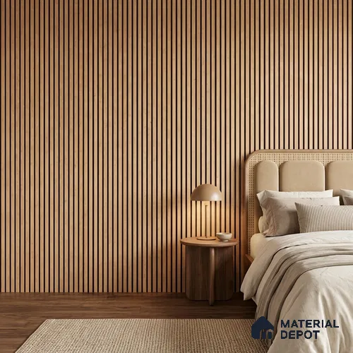 Wooden Look PN 07127 9.5 ft x 6 inch Charcoal Panel - 6 mm | Suitable for Feature Wall, TV Unit & Living Room | Width is Subjected to 5% Variation