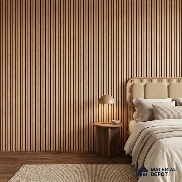 Wooden Look PN 07127 9.5 ft x 6 inch Charcoal Panel - 6 mm | Suitable for Feature Wall, TV Unit & Living Room | Width is Subjected to 5% Variation