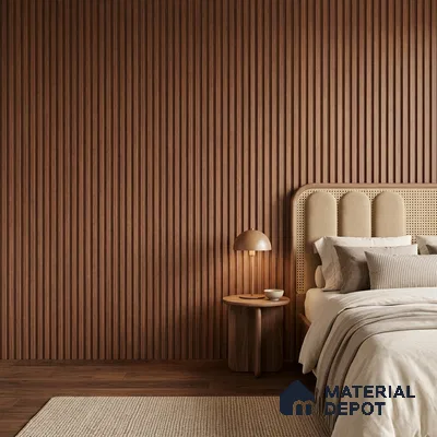 Wooden Look PN 07133 9.5 ft x 6 inch Charcoal Panel - 6 mm | Suitable for Feature Wall, TV Unit & Living Room | Width is Subjected to 5% Variation