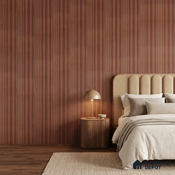 Wooden Look PN 07134 9.5 ft x 6 inch Charcoal Panel - 6 mm | Suitable for Feature Wall, TV Unit & Living Room | Width is Subjected to 5% Variation