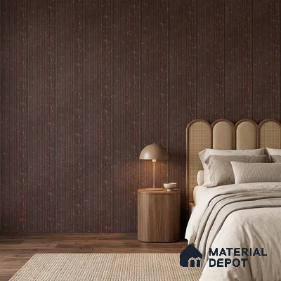 Wooden Look PN 07135 9.5 ft x 6 inch Charcoal Panel - 6 mm | Suitable for Feature Wall, TV Unit & Living Room | Width is Subjected to 5% Variation