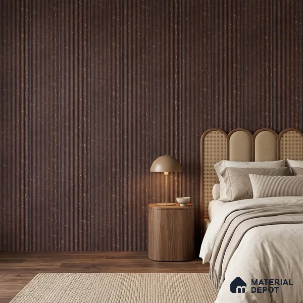 Wooden Look PN 07135 9.5 ft x 6 inch Charcoal Panel - 6 mm | Suitable for Feature Wall, TV Unit & Living Room | Width is Subjected to 5% Variation