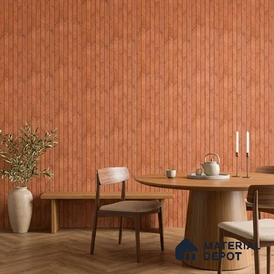 Copper Orange Marble Look PN 07379 8 ft x 9.6 inch PVC Panel - 10 mm | Suitable for Living Room, Bedroom & Office | Width is Subjected to 5% Variation